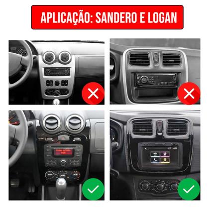 Imagem de Kit Multimídia Carplay Logan Duster Sandero 7 Pol MP5 Touch-screen + Câmera de ré