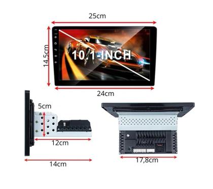 Imagem de Kit Multimídia City 2009 / 2014 Ar Digital 10 Pol Android 2/32Gb Gps USB WiFi Rádio Bt - Vision 89101