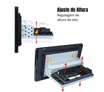 Imagem de Kit Multimídia City 2009 / 2014 Ar Digital 10 Pol Android 2/32Gb Gps USB WiFi Rádio Bt - Vision 89101