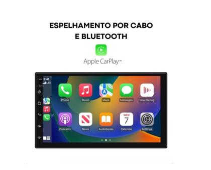 Imagem de Kit Multimídia Idea 2013 / 2015 Mold Grafite 7 Pol CarPlay AndroidAuto - 708BR Roadstar