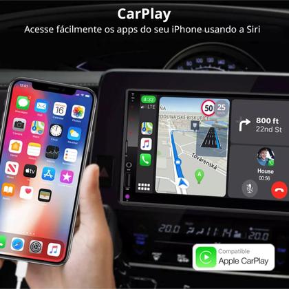 Imagem de Kit Multimídia Idea 2013 / 2015 Mold Prata 7 Pol CarPlay AndroidAuto - First Option 8100