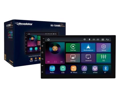 Imagem de Kit Multimidia Mobi 2016 / 2025 7 Pol Carplay AndroidAuto Sem Fio - Roadstar 7200BR