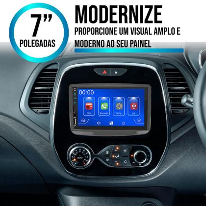 Imagem de  Kit Multimídia MP5 Captur 2017 a 2024 7 Pol Android-Auto Carplay