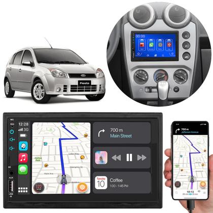 Imagem de Kit Multimídia MP5 Fiesta 2005-2012 7 Pol Android-Auto Carplay