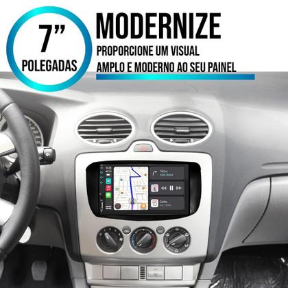 Imagem de Kit Multimídia Mp5 Focus 2009-2013 7 Pol Touch Carplay + Câmera de ré