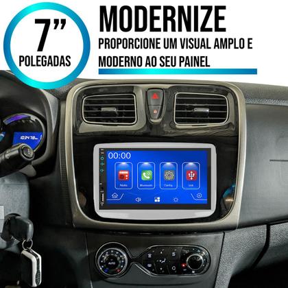 Imagem de  Kit Multimídia MP5 Logan 2011 a 2024 7 Pol Android-Auto Carplay