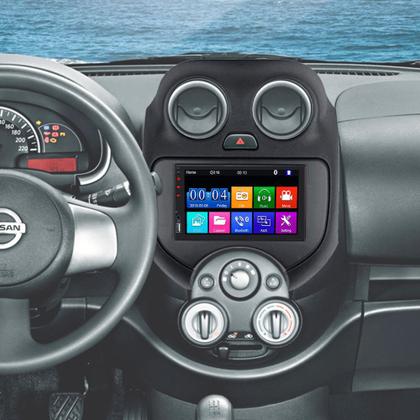 Imagem de Kit Multimídia Mp5 Nissan March Versa 2011 2012 2013 7 Polegadas Espelhamento Android e IOS