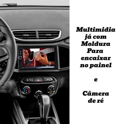 Imagem de Kit Multimídia MP5 Onix Cobalt Prisma Spin  Moldura  Câmera de Ré Roadstar  RS401BR MI