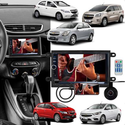 Imagem de Kit Multimídia MP5 Onix Cobalt Prisma Spin  Moldura  Câmera de Ré Roadstar  RS401BR MI