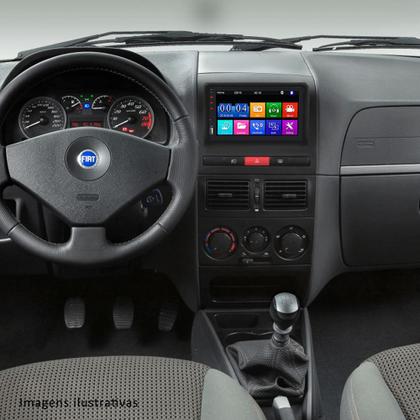 Imagem de Kit Multimídia Mp5 Palio Siena Idea Strada 2004 2005 2006 2007 2008 2009 2010 2011 2012 2013 + Moldura