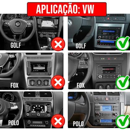 Imagem de Kit Multimídia Mp5 Polo SpaceFox Bora 7 Pol Touch Carplay + Câmera de ré