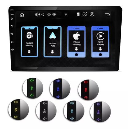 Imagem de Kit Multimidia Onix Prisma Joy 2012 / 2019 LS Carplay AndroidAuto 9 Pol BT USB FM - Roadstar 908BR