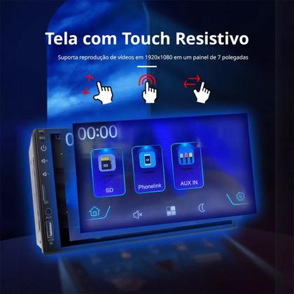 Imagem de Kit Multimídia Onix Prisma Joy 7 Pol CarPlay AndroidAuto Sem Fio - First Option 8100