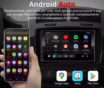 Imagem de Kit Multimídia Onix Prisma Joy 7 Pol CarPlay AndroidAuto Sem Fio - First Option 8100
