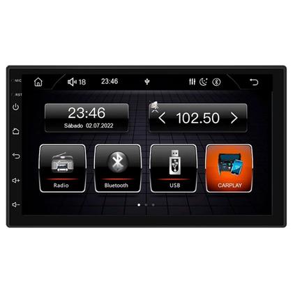 Imagem de Kit Multimídia Onix Prisma Joy Cobalt Spin LS LT 7 Pol Carplay AndroidAuto USB FM BT - 708BR Roadstar