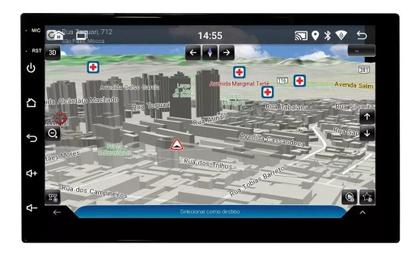 Imagem de Kit Multimidia Palio Strada Idea Siena 04 / 11 Mold Preta 7 Pol Android Carplay 2/32GB - 701KC FirstOption