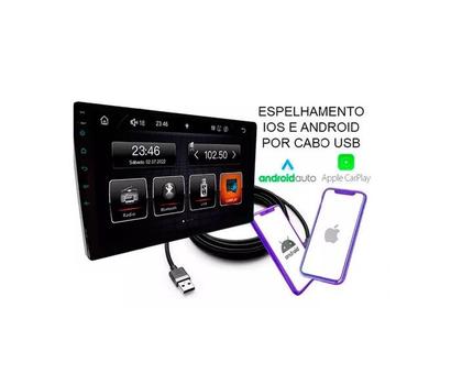 Imagem de Kit Multimídia Palio Strada Siena Fire 02 / 14 9 Pol CarPlay AndroidAuto USB BT FM - 908BR Roadstar