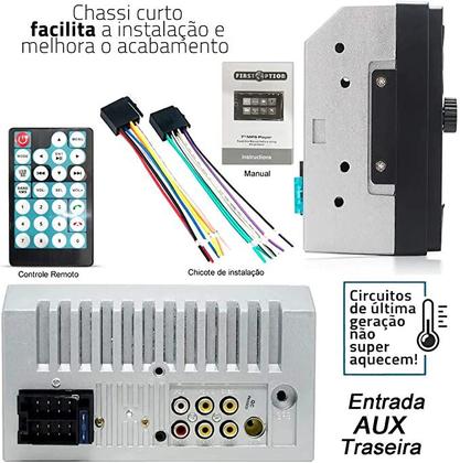 Imagem de Kit Multimídia Palio Strada Siena Fire S/ Ar 02 / 14 Carplay AndroidAuto USB FM - 7810HCPAA FirstOption