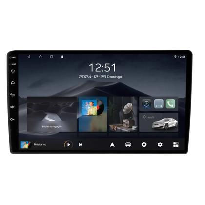 Imagem de Kit Multimídia Palio Strada Siena Idea 2005 / 2011 9 Pol Android Carplay 2/64GB - ADAK 2964-G2