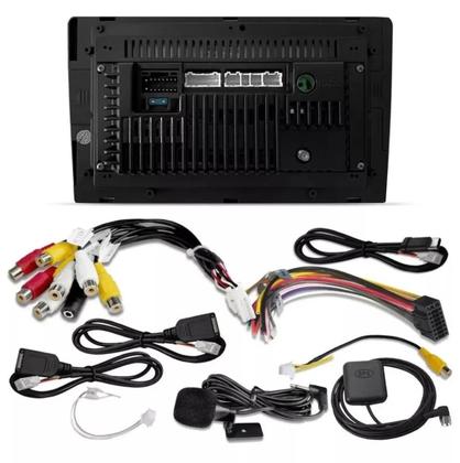 Imagem de Kit Multimídia Palio Strada Siena Idea 2005 / 2011 Prata 9 Pol Android Carplay Gps 2/32GB - 915BR ROADSTAR