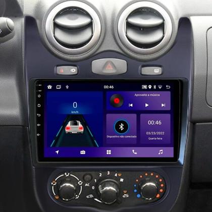 Imagem de Kit Multimidia Sandero Logan 2012 / 2014 9 Pol Carplay AndroidAuto BT USB FM - Roadstar 7009BR