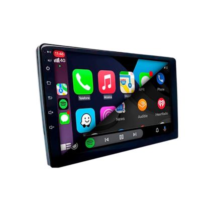 Imagem de Kit Multimídia Slim 9 Polegadas Espelhamento Carplay Android Auto USB HTech com Chicotes Toyota