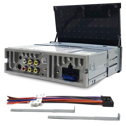 Imagem de Kit Multimídia Tela Retrátil + Câmera Ré Rav4 2004 2005 2006 2007 2008 2009 Bluetooth Espelhamento
