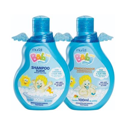 Imagem de Kit Muriel Baby Menino Azul Shampoo e Condicionador 100ML