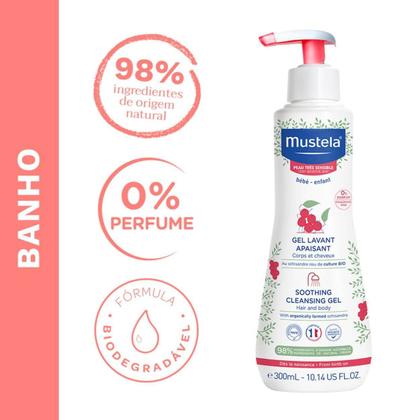 Imagem de Kit Mustela Bebê com Gel Lavante Cabelo e Corpo e Hidratante Corporal Pele Muito Sensível