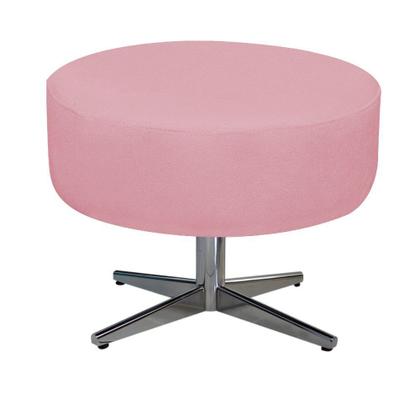 Imagem de Kit Namoradeira, 02 Poltronas Beatriz e 02 Puff Sofia Base Giratória de Metal Suede Rosa Bebê - DAMAFFÊ MÓVEIS
