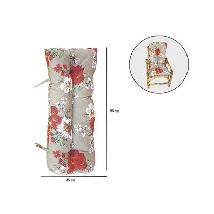 Imagem de Kit Namoradeira Com Mesinha De Bambu E Almofadas P/ Varanda