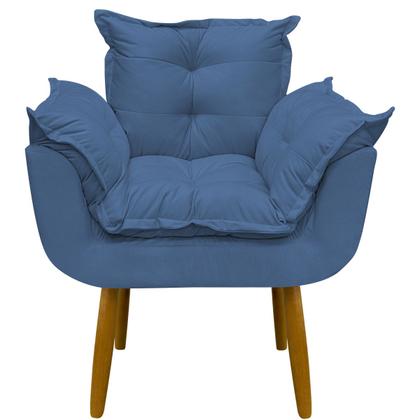 Imagem de Kit Namoradeira Decorativa Para Sala + 2 Poltronas Reforçadas Para Amamentação Alice Suede Cores Pé Castanho
