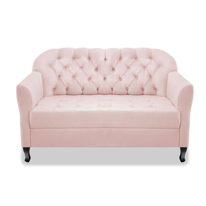 Imagem de Kit Namoradeira e 02 Poltrona Julia A02 Suede - Doce Sonho Móveis