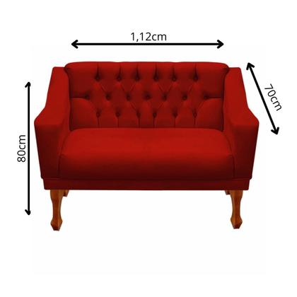 Imagem de Kit Namoradeira Sofá 2 Lugares Grécia + 2 Poltronas  Conjunto Estofado no Suede, Confortável e Moderno - Dritex