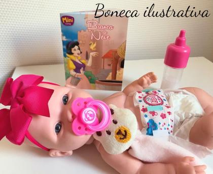 Imagem de Kit Nanar Acessórios para Bonecas Fralda Naninha Livro historia Infantil Bolsa-001004- ED1 Brinquedos