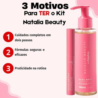 Imagem de Kit Natalia Beauty by Ruby Rose: Cleansing Oil e Cera Brow On Top