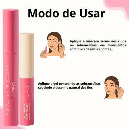 Imagem de Kit Natalia Beauty by Ruby Rose: Gel Brow Boss e Sérum Two Much