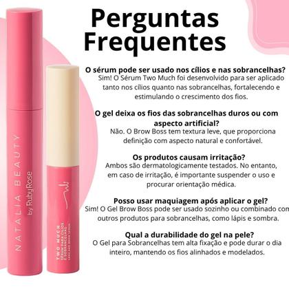 Imagem de Kit Natalia Beauty by Ruby Rose: Gel Brow Boss e Sérum Two Much