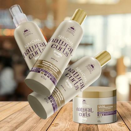 Imagem de Kit Natural Curls Detangling 1 Shampoo 1 Spray 240ml Keracare Avlon