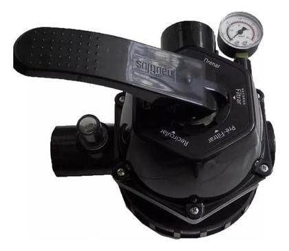 Imagem de Kit Nautilus Filtro F350+bomba 1/3cv + Kit Limpeza Piscinas