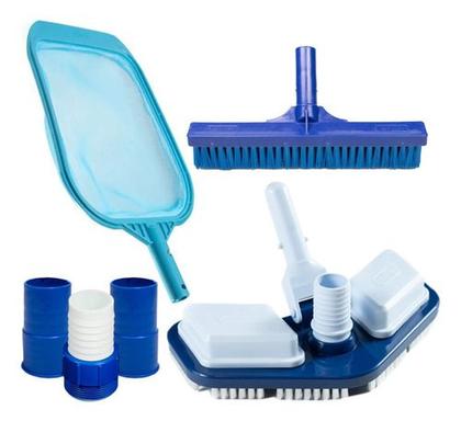 Imagem de Kit Nautilus Filtro F350+bomba 1/3cv + Kit Limpeza Piscinas