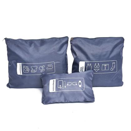 Imagem de Kit Necessaire Organizador De Malas 6 Peças Poliester Qualis