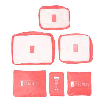 Imagem de Kit Necessaire Organizador De Malas 6 Peças Poliester Qualis