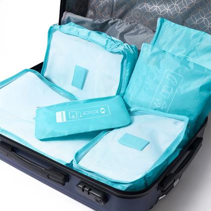 Imagem de Kit Necessaire Organizador De Malas 6 Peças Poliester Qualis