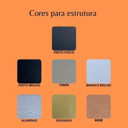 Imagem de KIT NICHO AÇO FERRO MDF ESTILO INDUSTRIAL NI03 Informar cor da estrutura e MDF via mensagem após a compra