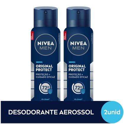 Imagem de Kit NIVEA MEN Desodorante Antitranspirante Aerossol Original Protect 150ml