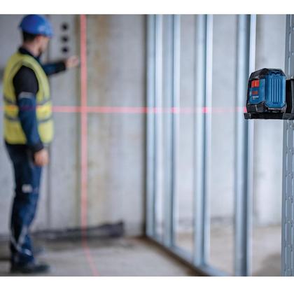 Imagem de Kit Nível a Laser Bosch com TRIPÉ PROFISSIONAL, 12m, 2 Linhas Vermelha, Acessórios Inclusos Pronto para Uso  GLL 1222