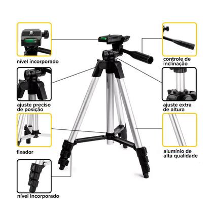 Imagem de Kit Nível a Laser Profissional 3D com Tripé 12 Linhas com Tripé Telescópico e Controle Remoto