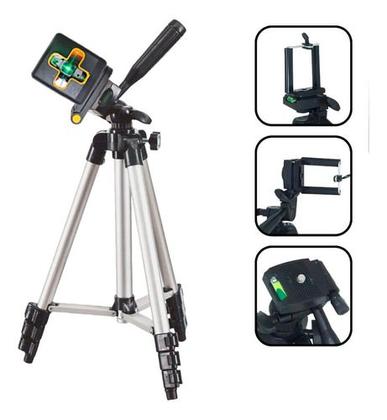 Imagem de Kit Nível a Laser Verde 20 Metros Recarregável com Tripé Giratório 360 e Suporte Magnético Profissional