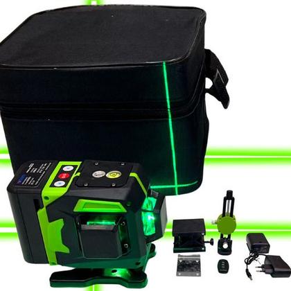 Imagem de Kit Nível Laser Profissional 3d 12 Linhas 30mts E Acessórios